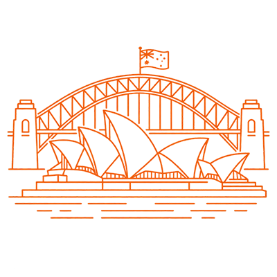 Australia Desk Icon